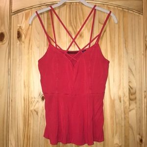 BKE strappy peplum top